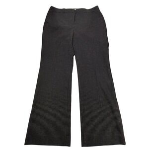 Chico's Women's SO Slimming Trouser Pants Size 12R Black White‎ Textured NWT